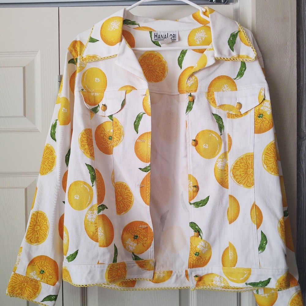 Lemon jacket.  NWOT. Size 12